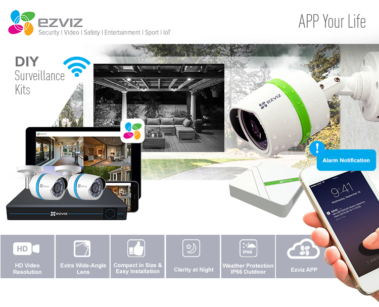 EZVIZ Alarm Starter Kit - Wireless Security Solution Kit